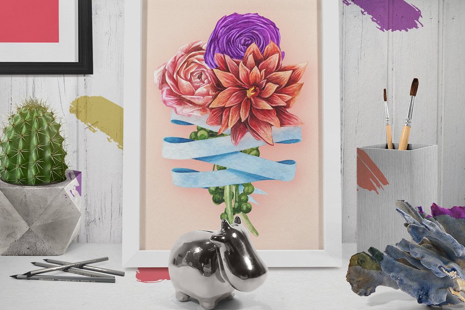 画框相框艺术场景设计工具包 Framed Art Scene Creator插图(5)