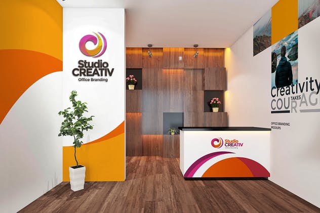 工作室/办公室品牌样机模板v2 Studio/ Office Branding Mockups V2插图(2)