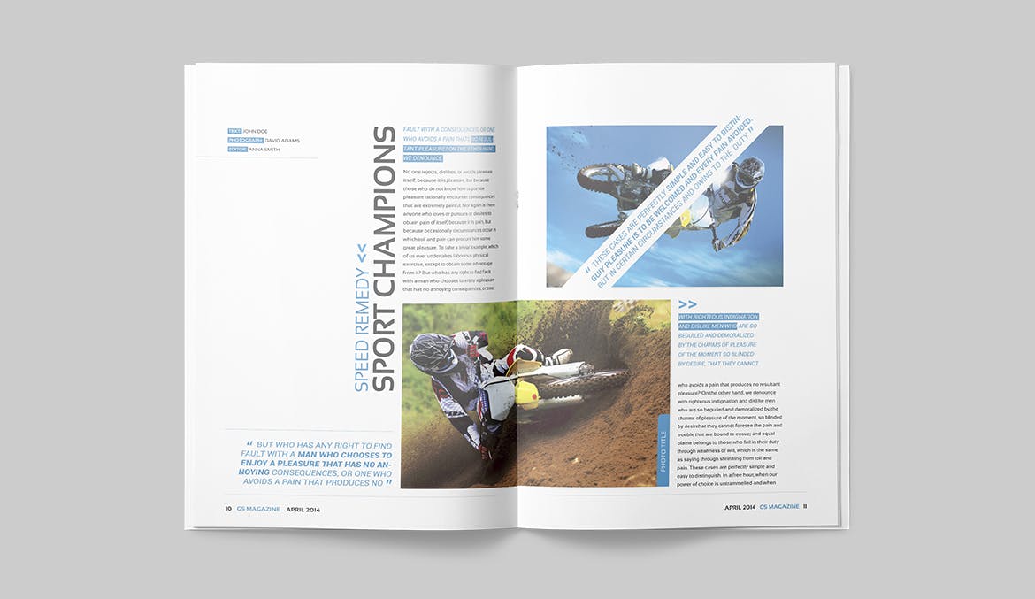 极限运动/体育赛事杂志设计模板 Magazine Template插图(5)