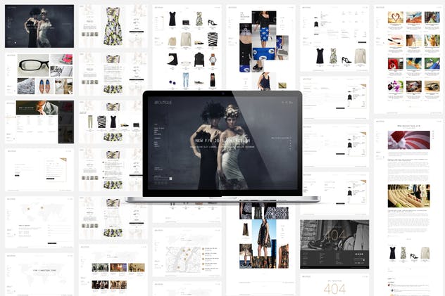 响应式电子商务网站Web UI工具包 4Boutique – A Responsive Ecommerce Web UI KIT PSD插图(9)