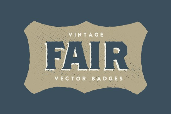 15款复古徽章设计模板 15 Vintage Fair Badges