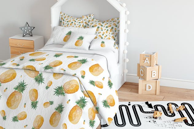 手绘水彩水果插图纹理套装 Watercolor Fruit Patterns插图(6)