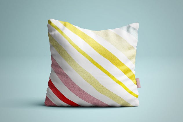 水彩条纹和图案纹理素材 Watercolor Stripes and Patterns插图(4)