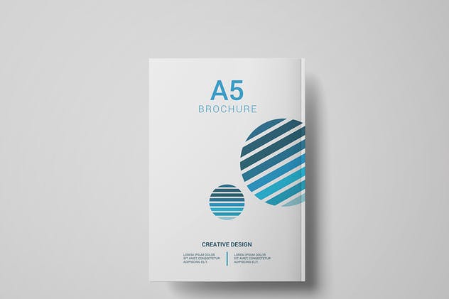 A5企业市场营市场销数据报告样机 A5 Magazine Mockup插图(9)