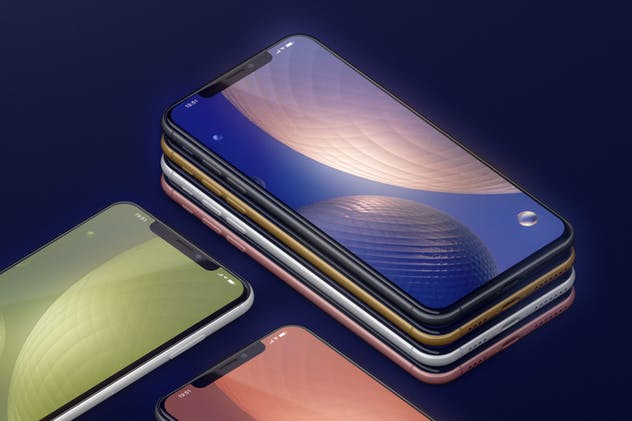 高品质的iPhone XS Max智能手机样机模板 Phone XS Max Mockup插图(3)