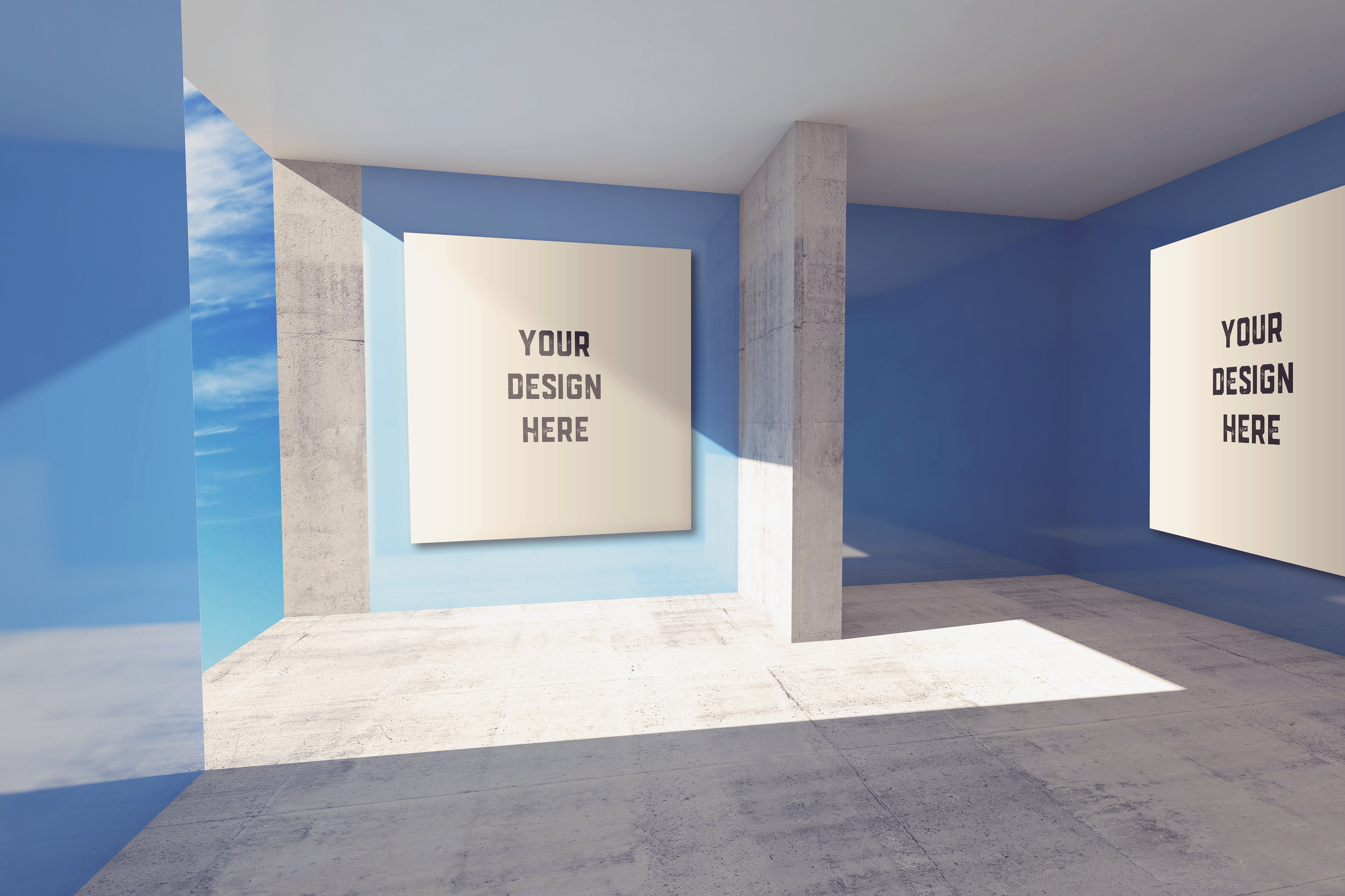 易编辑的墙上画框MOCKUPS模型包插图(4)