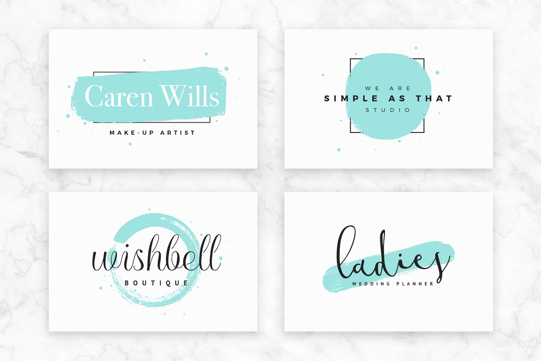 轻奢女性品牌Logo模板合集 Feminine Logo Pack插图(9)