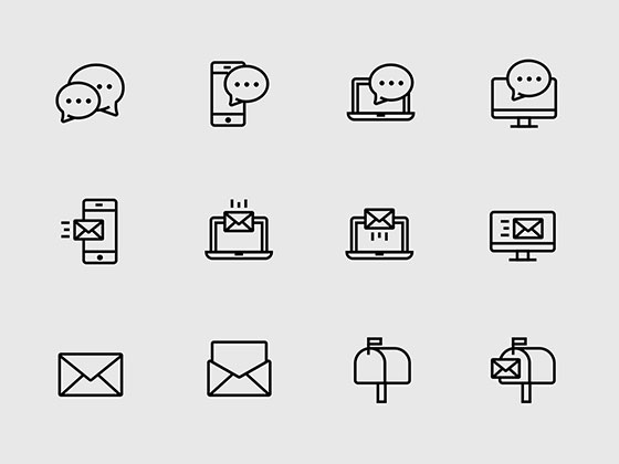 25 枚联系类图标素材之家精选sketch素材