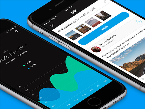 Ink 社交应用界面素材之家精选sketch素材