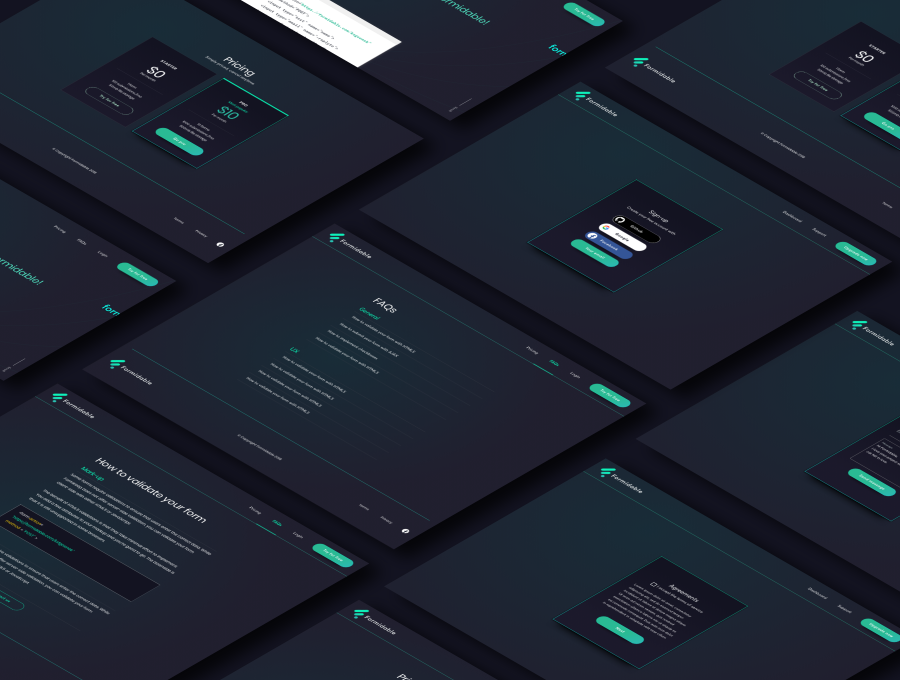 素材库下午茶：FAQ客服服务类响应式网盘模板下载[PSD,Sketch]插图(1)