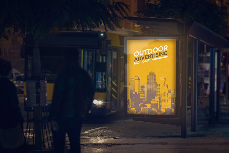 户外广告灯箱广告样机模板合集 Outdoor Advertising Mock-Up / V.2插图(7)