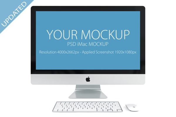 网站产品设计iMac样机展示模型 PSD iMac mockup