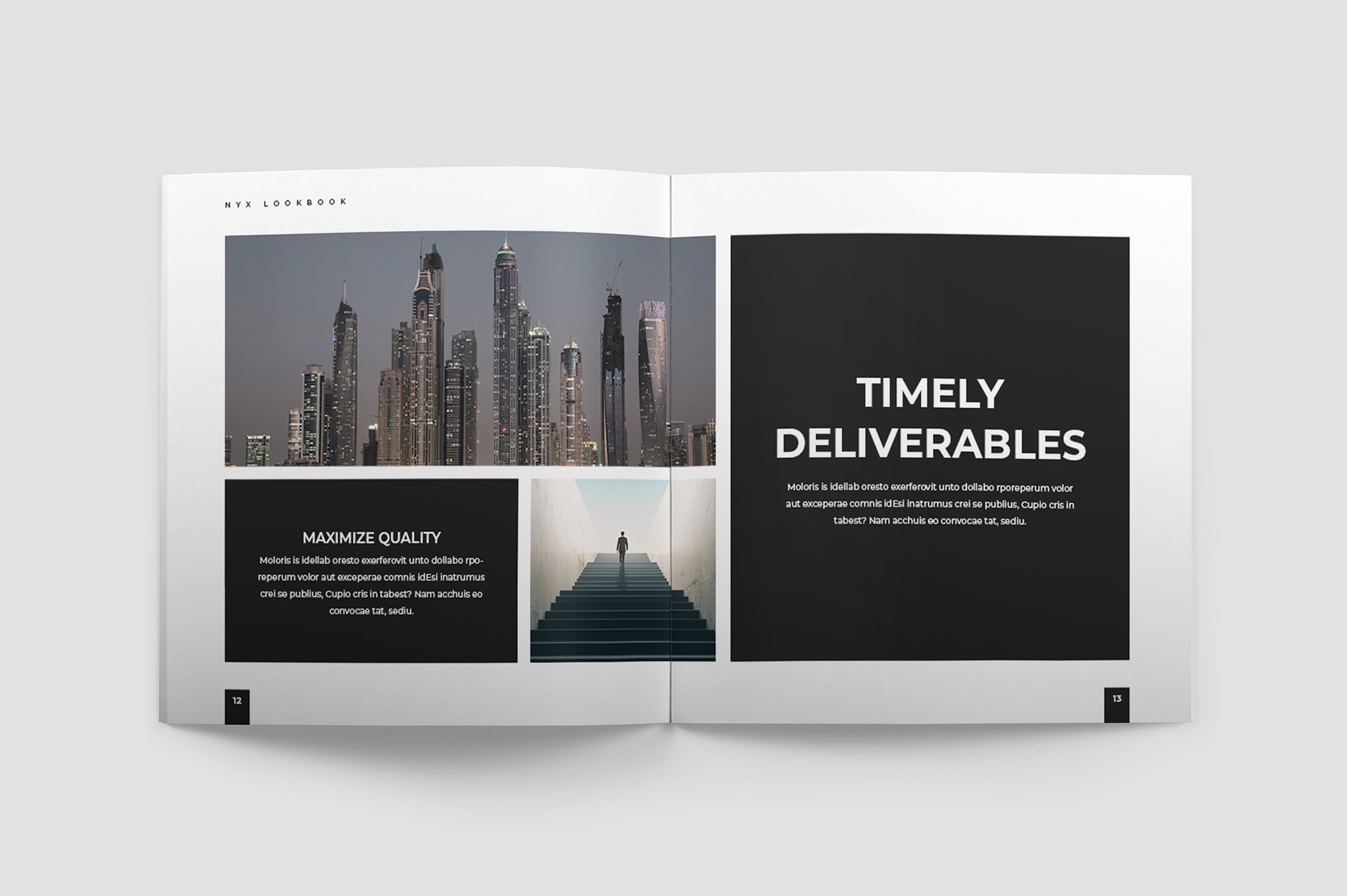 优雅时尚的纽约小册子插图(1)