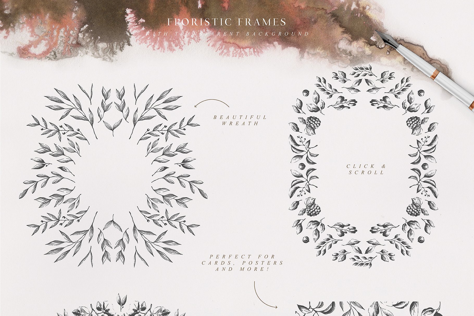 草莓主题手绘设计素材合集 Strawberry Letter Collection Pro插图(3)