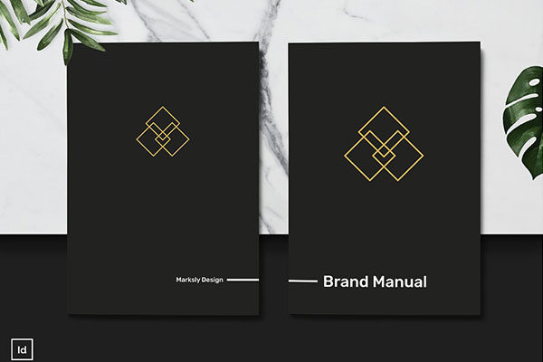 黑白极简主义现代品牌手册