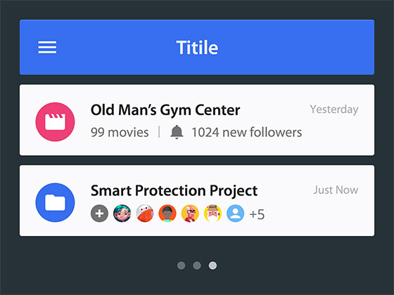 Simple Header and Row Template素材之家精选sketch素材