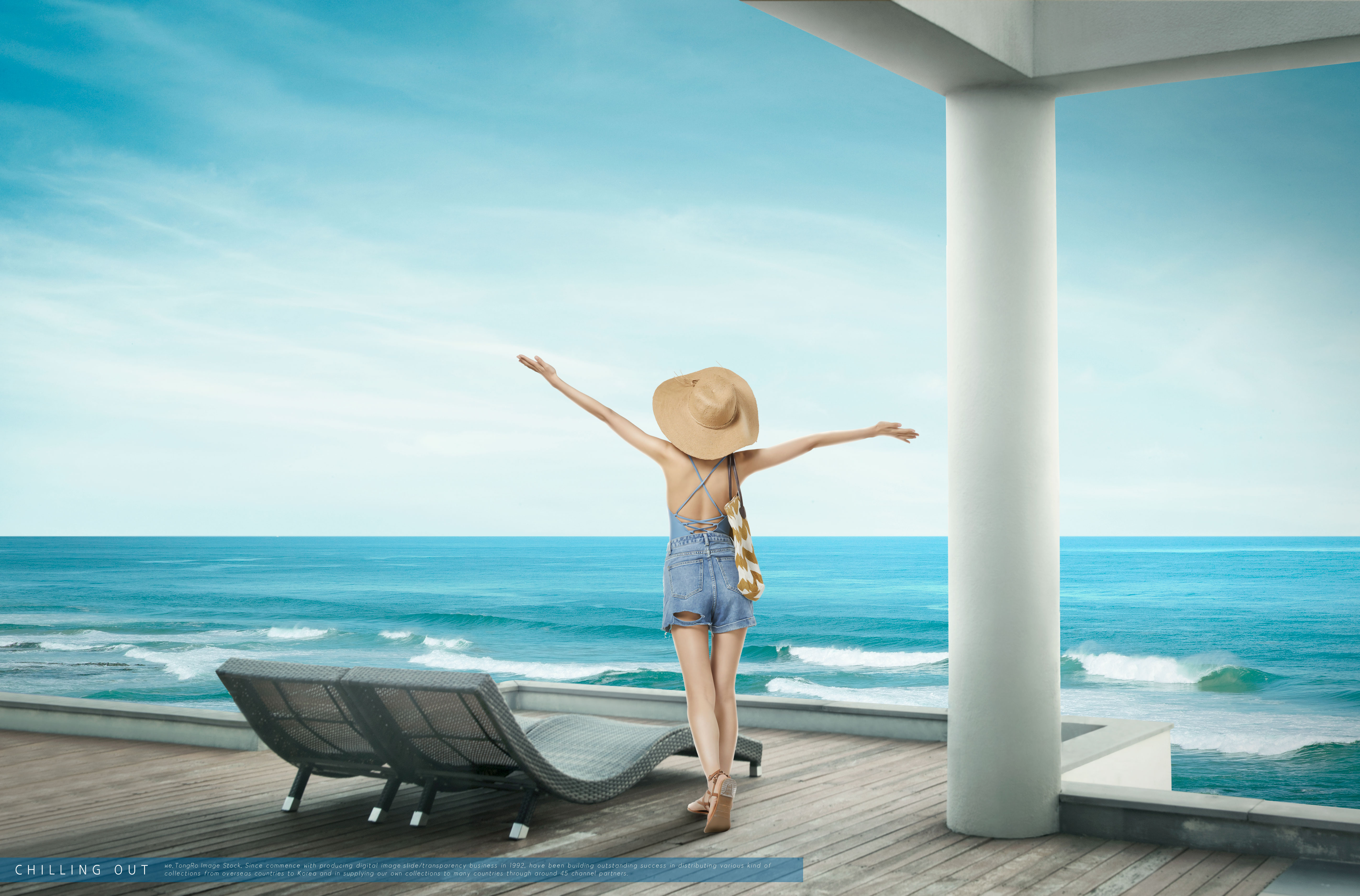 夏季大自然旅行度假宣传海报设计套装插图(4)