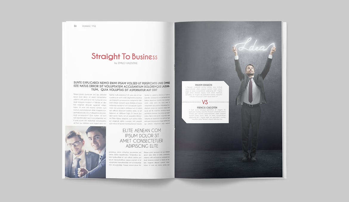 一套专业干净设计风格InDesign素材库精选杂志模板 Magazine Template插图(12)