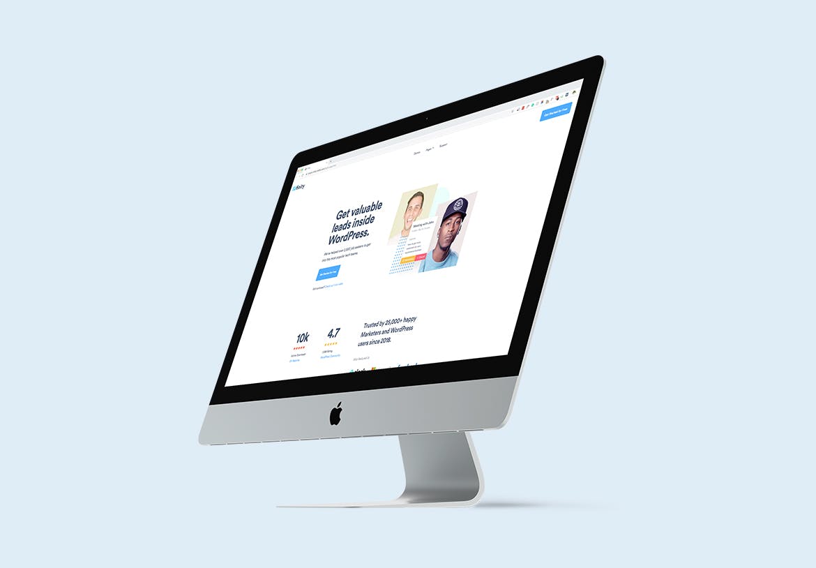 2019款iMac一体机电脑多角度样机模板 iMac 2019 Angle Mockup插图(3)