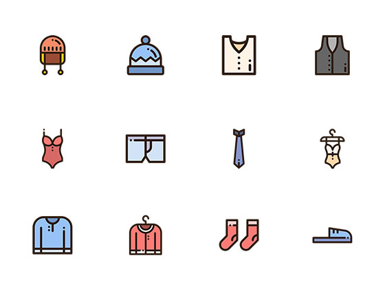 50 枚服装图标素材之家精选sketch素材
