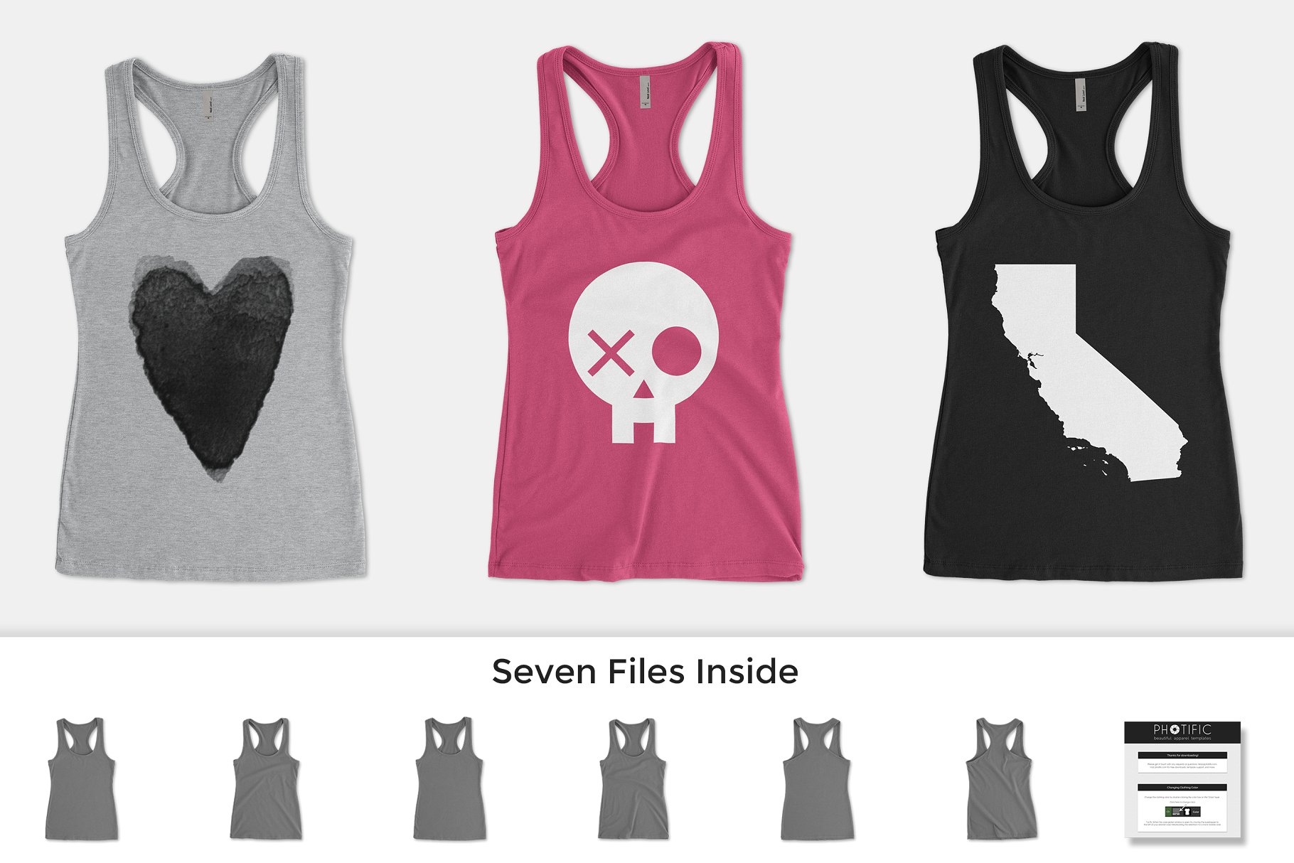 毛织背心运动衫样机 Next Level 6633 The Jersey Racerback插图(3)