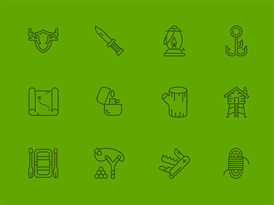 50 枚户外图标素材之家精选sketch素材