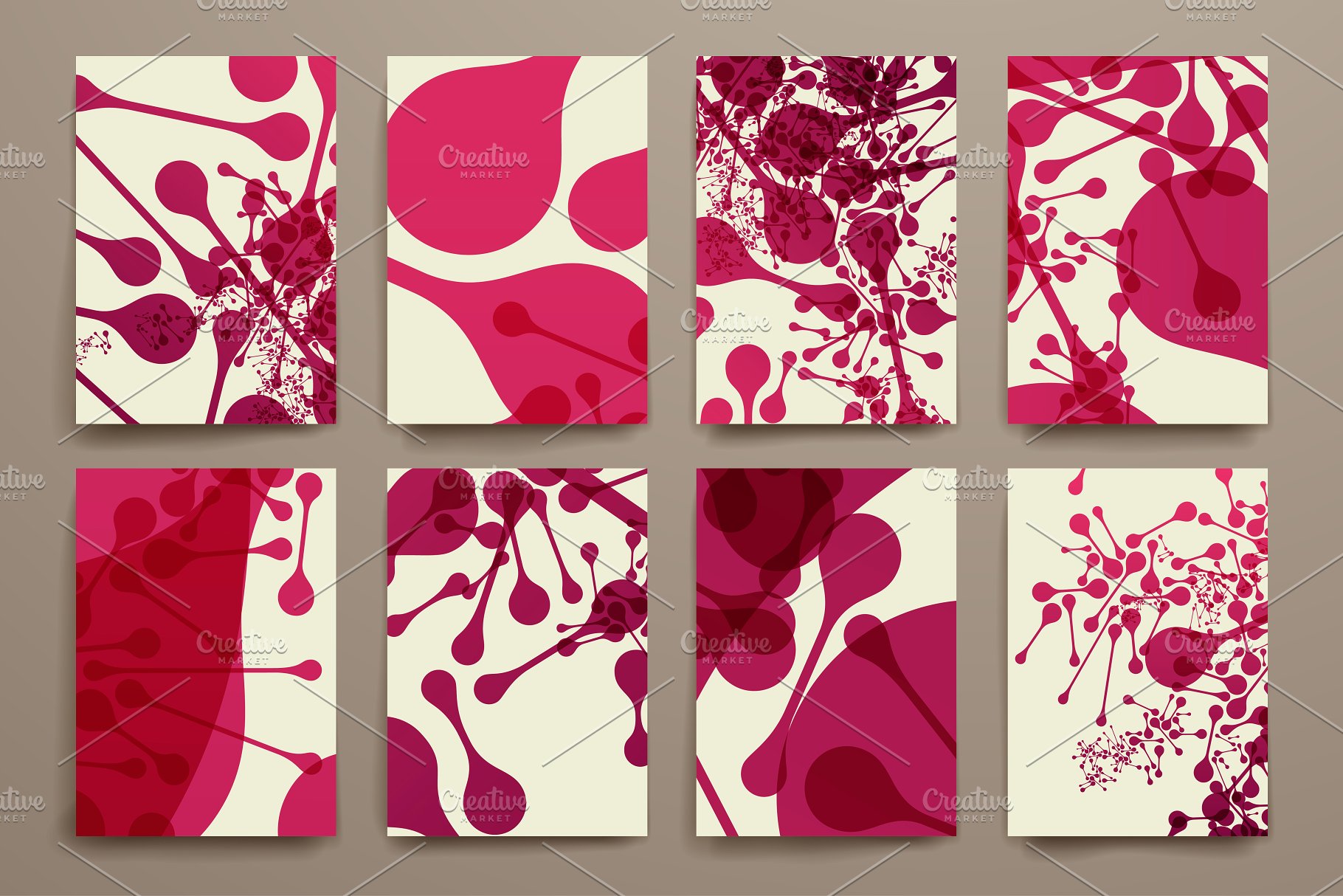 抽象几何图案背景纹理素材 Abstract Templates and Backgrounds插图(2)