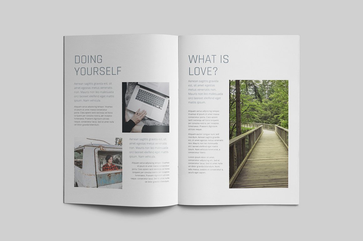 100页漂亮极简的商业化杂志模板下载[indd]插图(45)