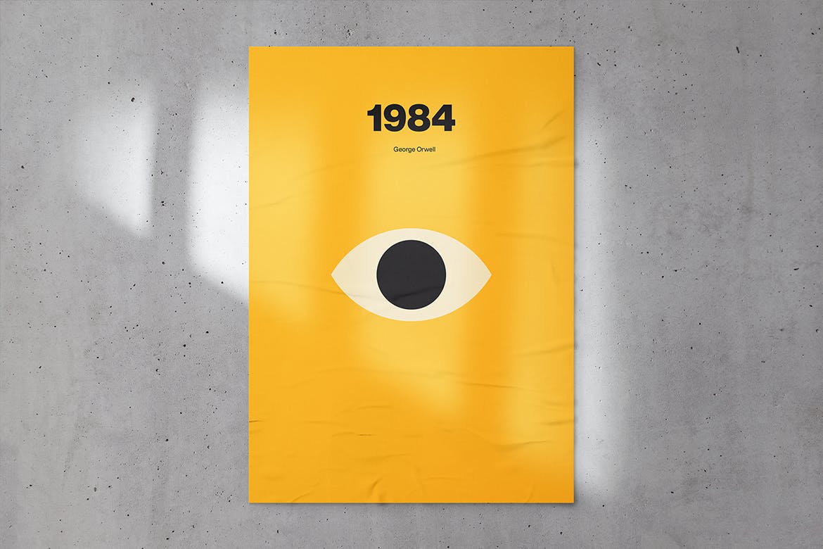 不干胶海报张贴效果样机模板 Glued Poster Mockup插图(3)