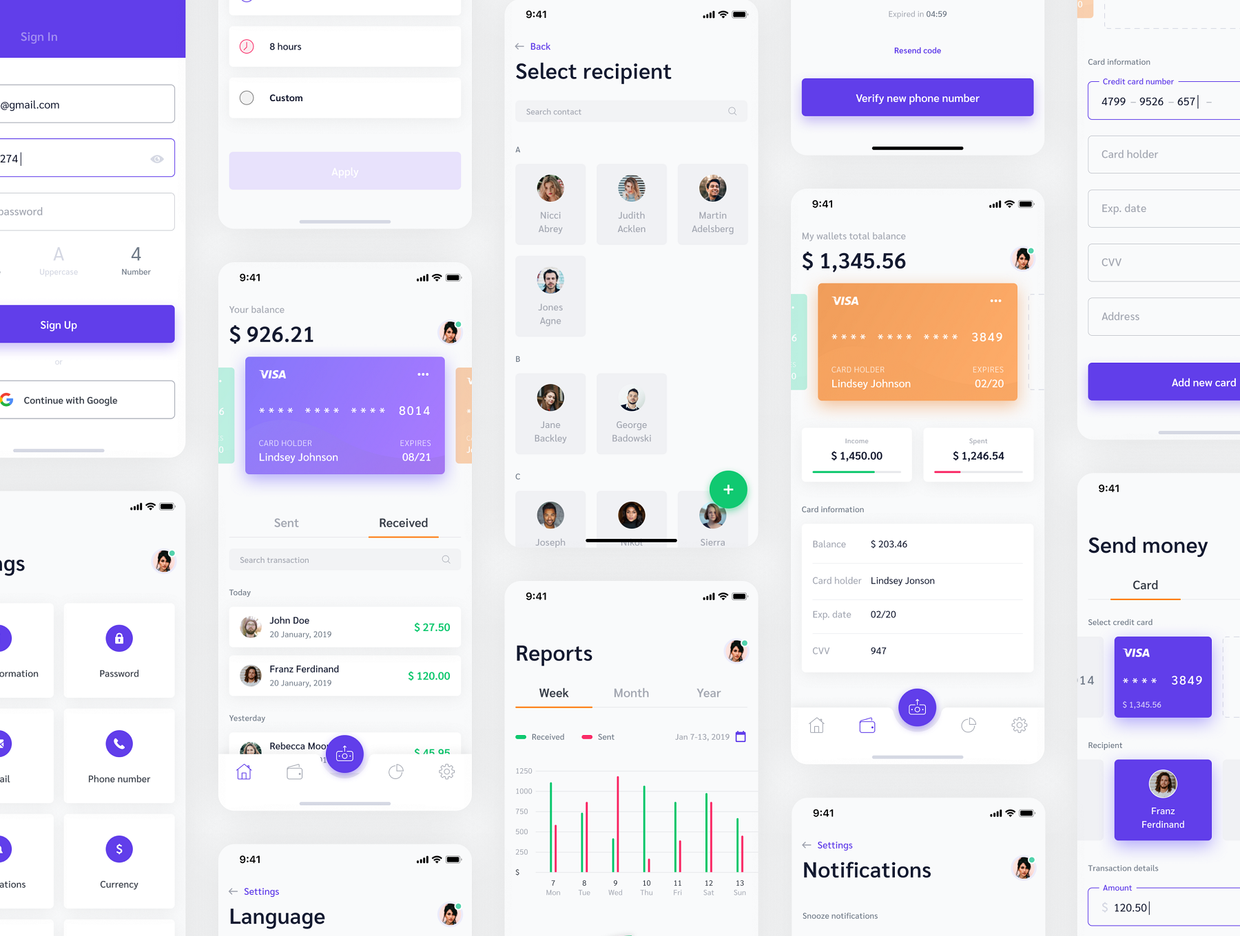素材库下午茶：支付类APP网页官网UI KIT套装ui素材模板下载[Fig]插图(4)