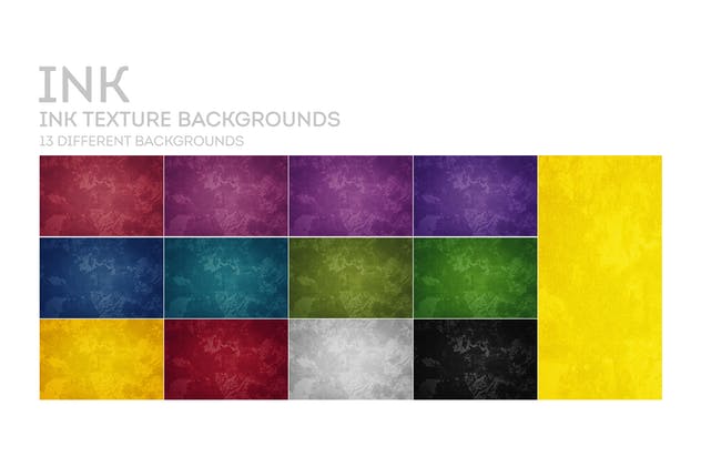 油墨纹理背景设计套装 INK Texture Backgrounds插图(6)