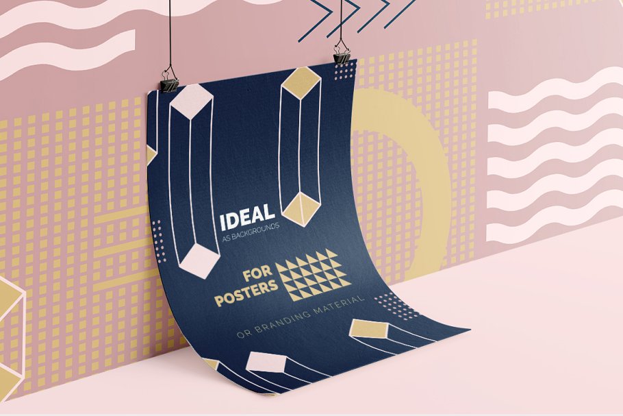 女性孟菲斯风格图形纹理背景 Girlboss Memphis Style Patterns插图(5)