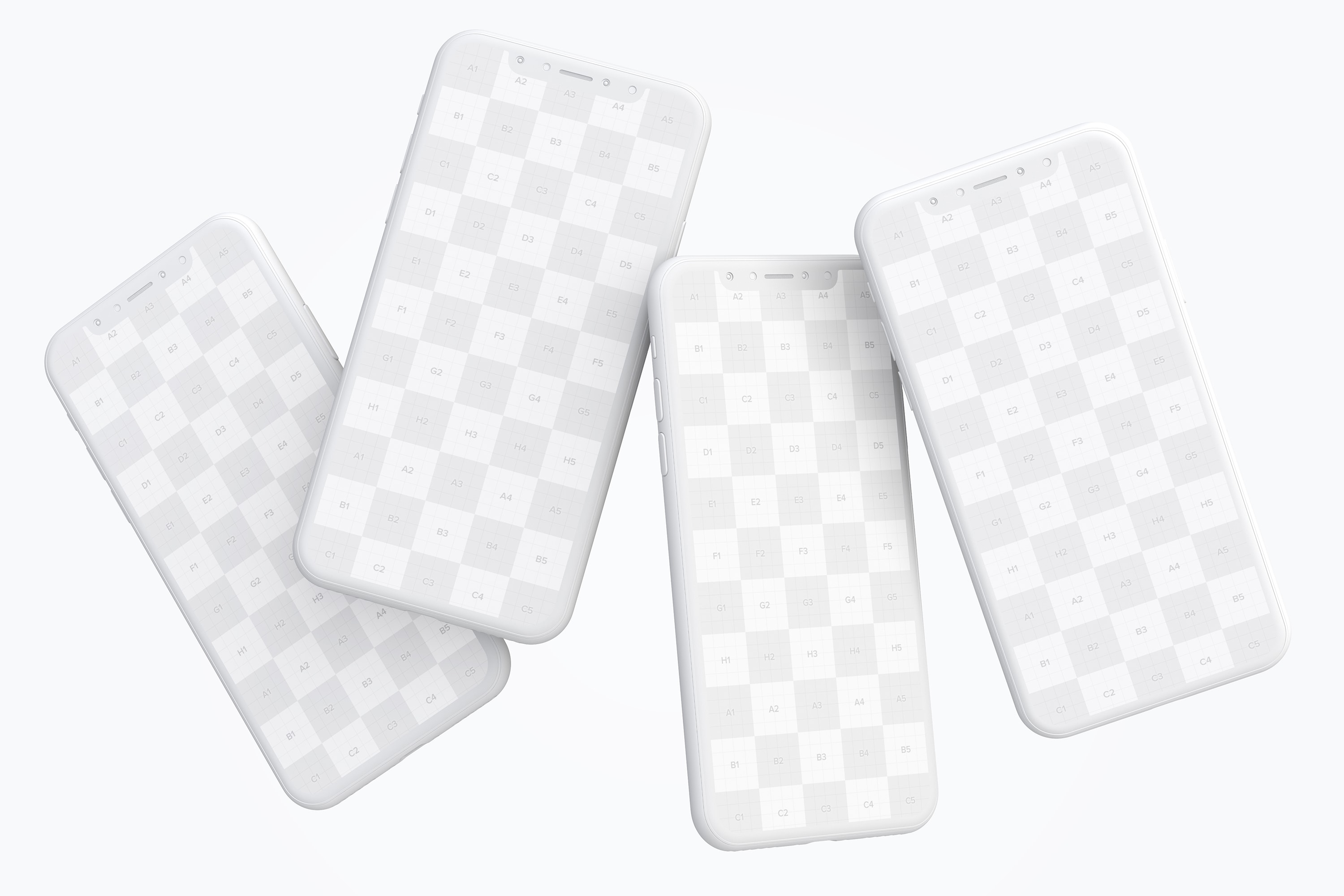 iPhone X智能手机APP设计演示黏土样机模板 Clay iPhone X Mockup 06插图(3)