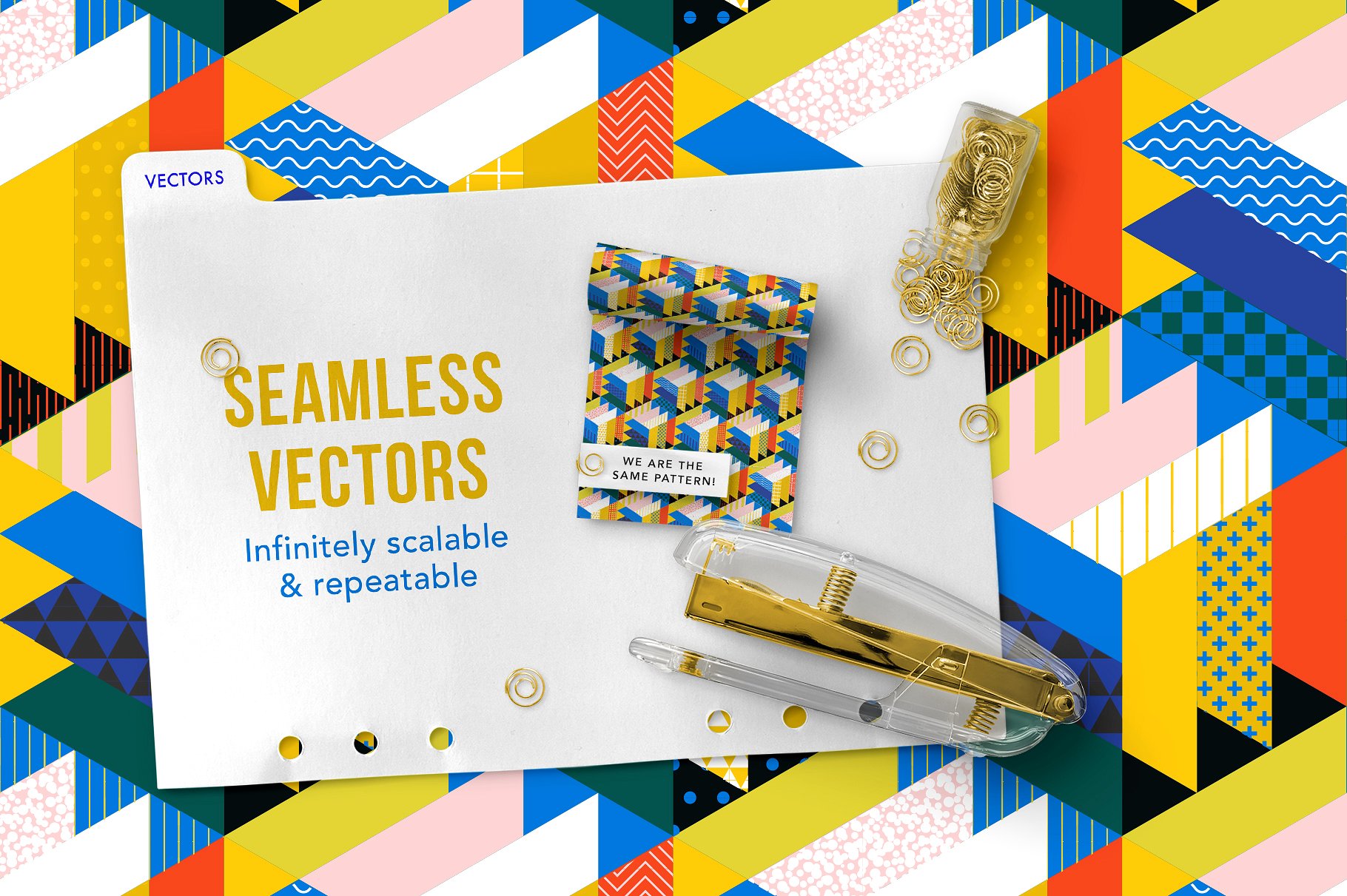 15款独特非常吸眼球的3D多彩立体几何图案纹理 3D Pattern Collection插图(5)