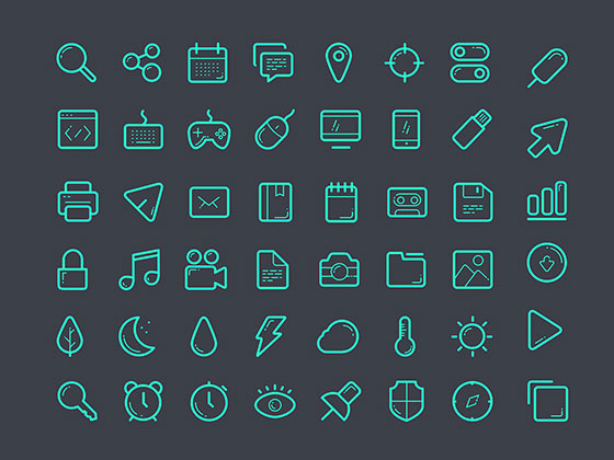 光滑图标集素材之家精选sketch素材