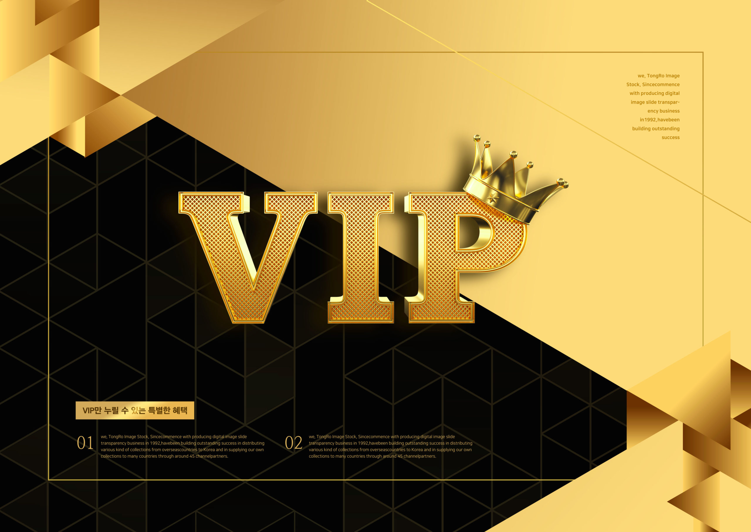 高端豪华风格VIP黑金海报PSD素材素材库精选素材插图