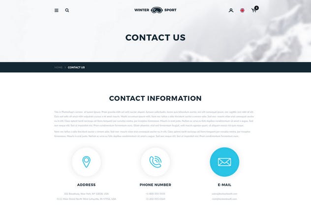 冬季运动 – 滑雪和滑雪板租赁电商外贸网站设计PSD模板 Winter Sport – Ski & Snowboard Rental PSD Template插图(10)