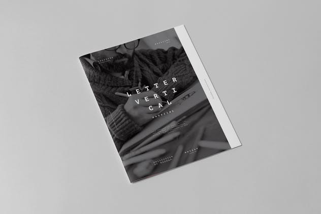 美国信纸规格画册小册子样机模板v3 US Letter Brochure Mock-up 3插图(1)