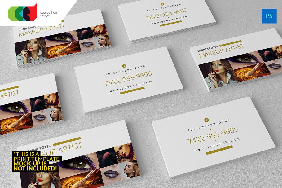 一组多用途商务名片模板 Multipurpose – Business Card 66插图