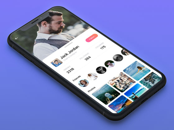 Origin 个人资料界面素材之家精选sketch素材