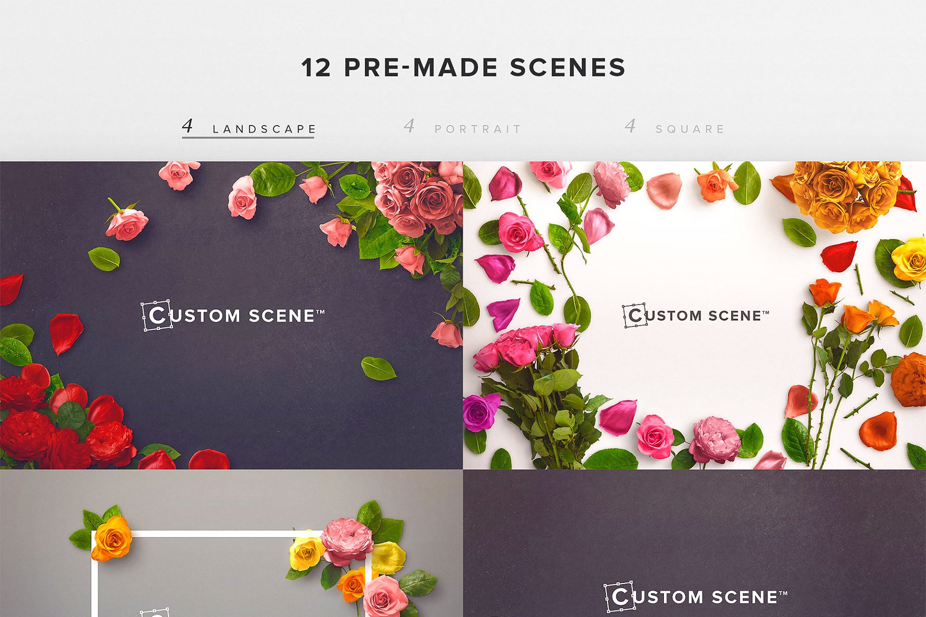 真实玫瑰花语场景设计素材包 Floral Roses Collection – CS插图(5)