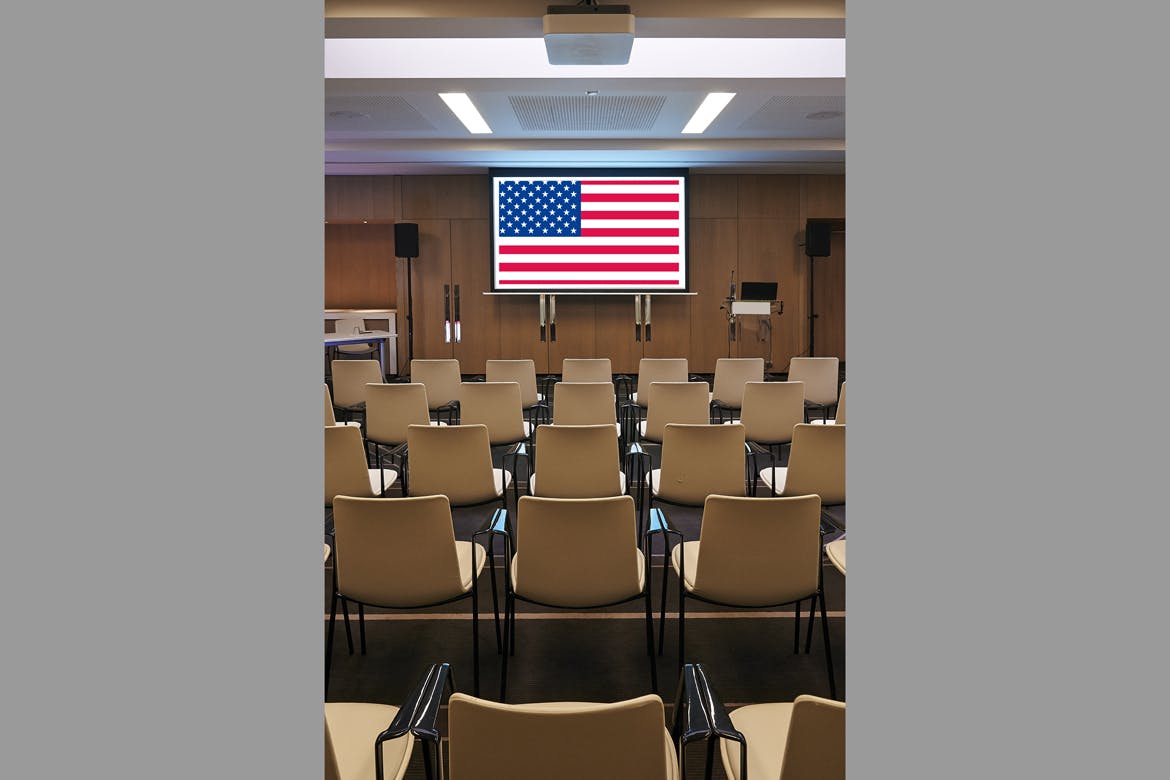 会议室电视/投影屏幕样机素材库精选模板v2 Conference_Room_Screen-VERT-Mockup插图(3)