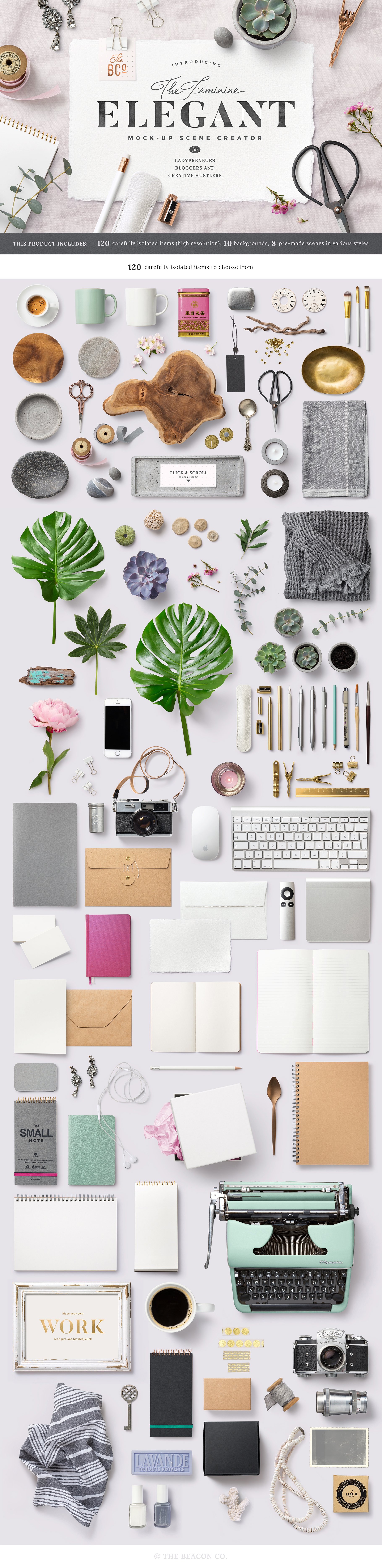 120+优雅女性化场景Mockups打包下载 3.2G [psd,jpg]插图