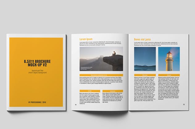 企业商务画册/目录样机 8.5×11 Brochure / Catalogue Mock-up插图(3)