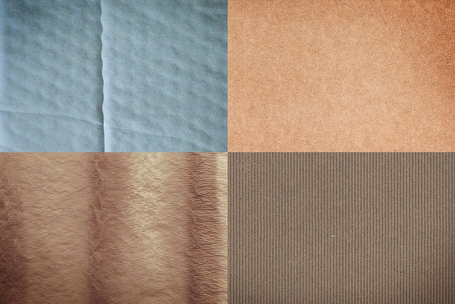 高清纸板皱褶纸张纹理背景素材 Paper & Cardboard Texture Pack Vol 2插图(1)