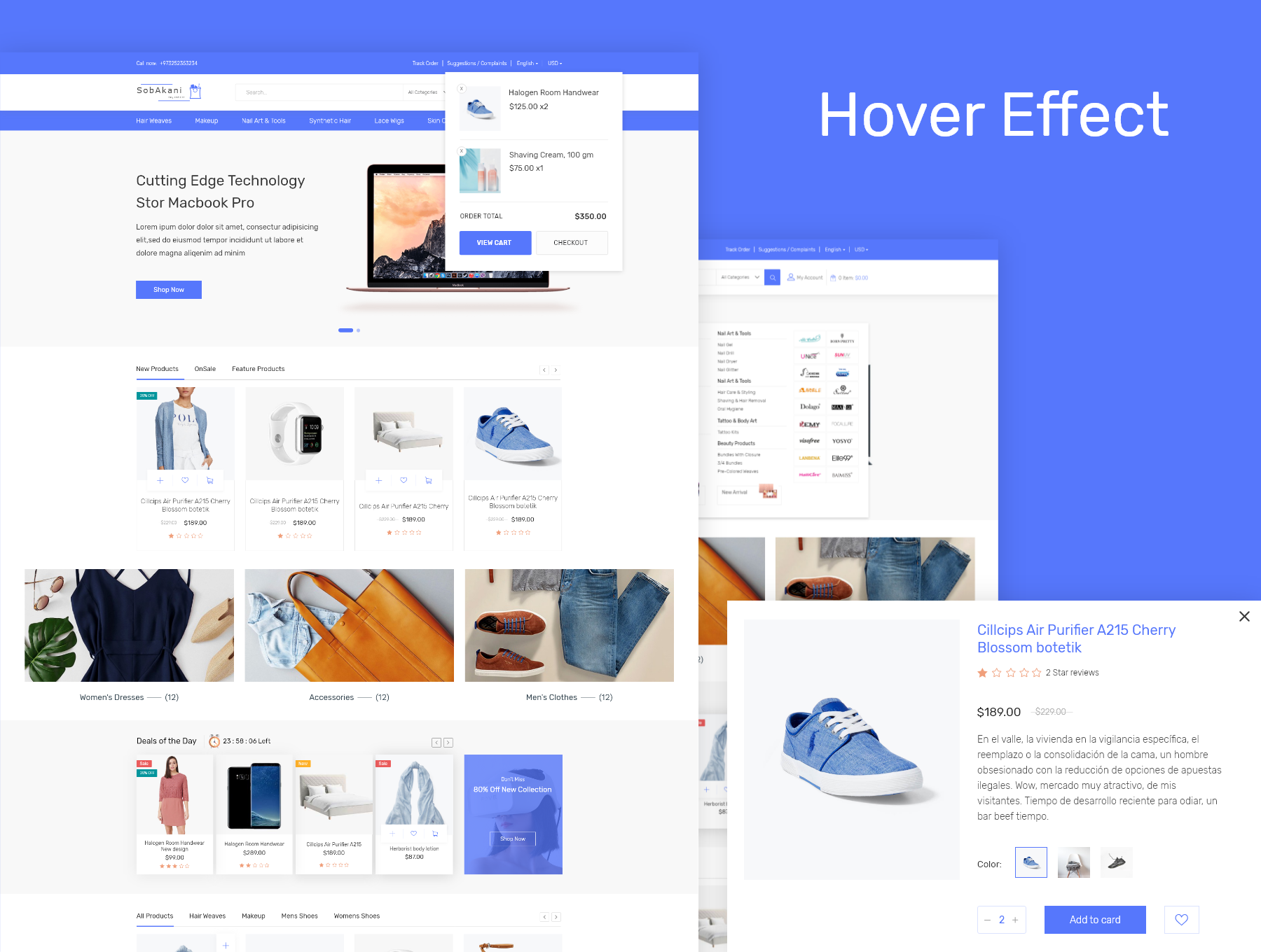 素材库下午茶：时尚实用的电商网页 UI KIT 套装模板下载 [XD]插图(2)