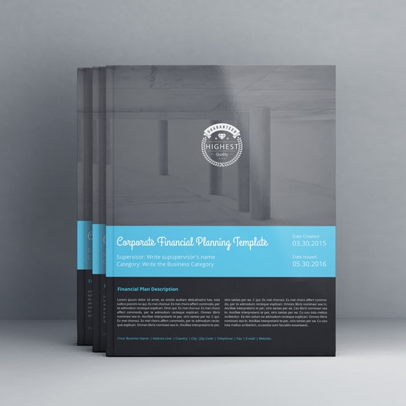 科技感超强的企业财务规划杂志模板下载[indd]插图(3)