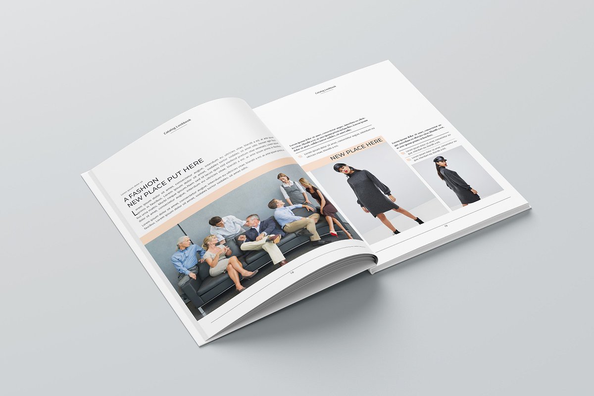 女性时尚服装摄影画册模板插图(9)