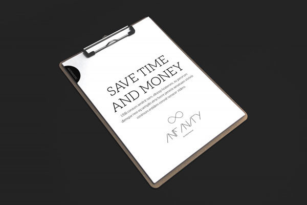 剪贴板设计预览图样机1 Clipboard Mockup 1