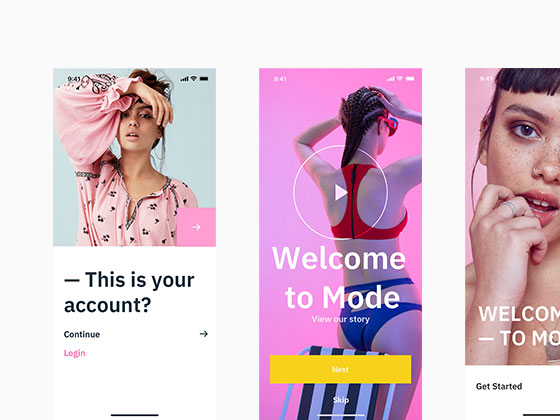 Mode 应用启动界面素材之家精选sketch素材